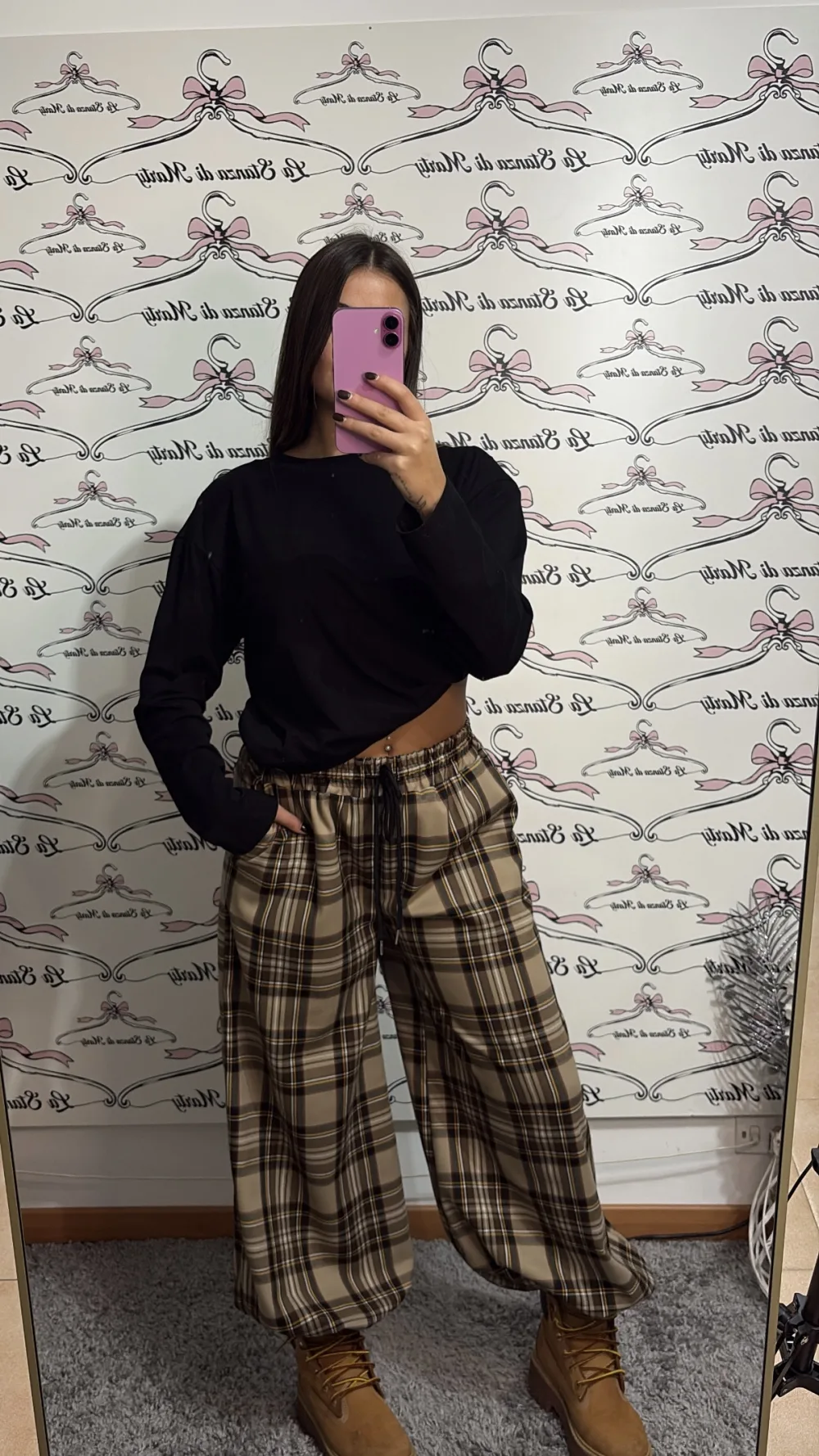 Pantaloni Tartan